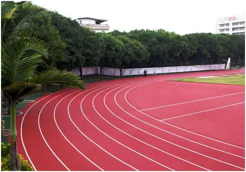 自结纹塑胶跑道